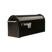 Architectural Mailboxes Franklin Medium, Galvanized Steel, Post-Mount Mailbox, Black, FM110BAM