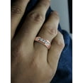 thumbnail image 5 of 10K Rose Gold 1/2 Carat (ctw) Round Cut Natural White Diamond 5-Stone Mens Anniversary Wedding Band Ring Men's Jewelry (Diamond Color: H-I, Clarity: I2, 0.50cttw) Ring Size-12.5, 5 of 6