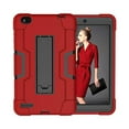 thumbnail image 6 of SOATUTO for Vankyo S8/Drangon Touch Y80 Case Rubber Shockproof Rugged Hybrid Case with Stand for Winnovo M8、TECLAST P80H P80X Mix Tablet/Haehne/VUCATIMES N8 Qlink Scepter 8 inch Tablet - Red+Black, 6 of 6