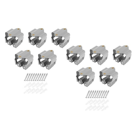 

10Pcs Organizer Mop and Broom Holder Storage Rack Position Garage Holds Mop Tool Holder