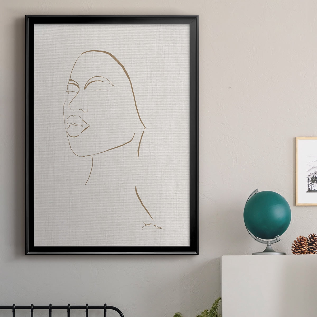 Portrait Sketch II Premium Framed Print - Ready to Hang