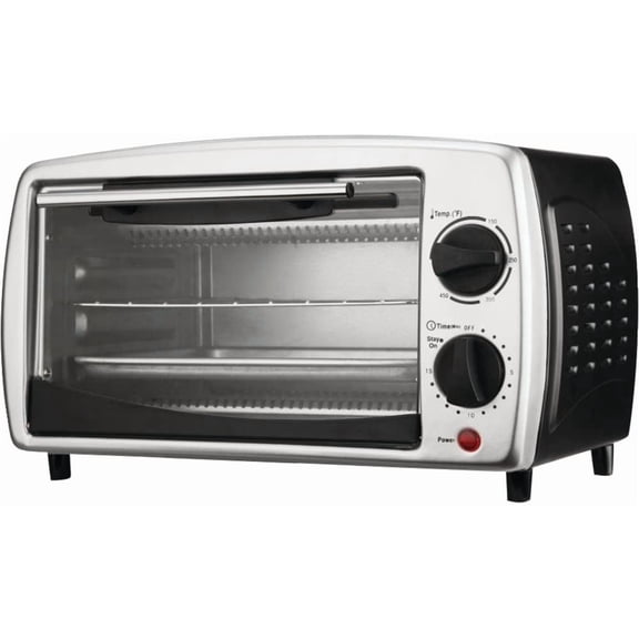 Brentwood TS-345B 4-Slice Toaster Oven Broiler Home, garden & living, black/silver, 9-liter (BW-TS345B)