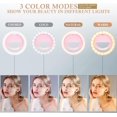 thumbnail image 2 of HAHDAXIA Selfie Ring Light, Rechargeable Clip-on Ring Light with 40 LED Lights, Portable Circle Selfie Light for iPhone/Android Smart Phone Photography, Camera Video, Girl Makes up-Pink, 2 of 6