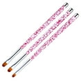 thumbnail image 2 of Paquete de 3 pinceles redondos para uñas Yuyangstore punta puntiaguda pintura manicura 2 piezas, 2 of 8