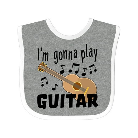 

Inktastic I m Gonna Play Guitar- Music Gift Baby Boy or Baby Girl Bib