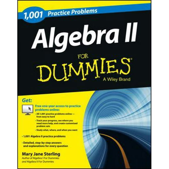 Pre-Owned Algebra II: 1,001 Practice Problems for Dummies (  Free Online Practice) (Paperback) 1118446623 9781118446621