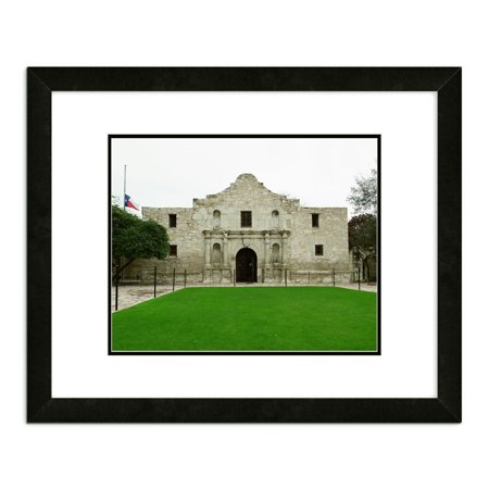 The Alamo -San Antonio, Texas 13"x16" Matted and Framed Photo (Finished Size)
