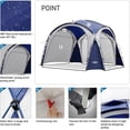 thumbnail image 5 of Easy Beach Tent Pop Up Canopy UPF50+ Tent with Side Wall, Ground Pegs, and Stability Poles, Sun Shelter Rainproof, Waterproof for Camping Trips, Backyard Fun, Party Or Picnics, 5 of 8