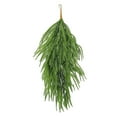 thumbnail image 2 of 24inch Artificial Christmas Teardrop Swag for Front Door Decor,Pine Cedar Greenery Swag with Pine Needles for Indoor Outdoor Xmas Decor on Mantle Fireplace Wall Window Stairs Holiday Decoration, 2 of 9