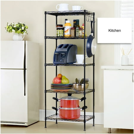 wire microwave shelving leveling hooks shelf adjustable rack feet stand storage side tier organizer shelves duty heavy height