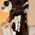 thumbnail image 4 of Retro Chinese Tassel Hair Clip For Women Hair Stick Pins Flower Handmade Jewelry Accessories Hair Hairpins Charm, 4 of 9
