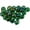 Crystal Green Iridized, variant on GlassStonesTube - Black Opal Iridized, Board Gaming Stone - 40 Piece