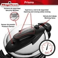 thumbnail image 4 of Magefesa Prisma 4.2 + 6.3 Quart Stainless Steel Stovetop Pressure Cooker Set, 4 of 8