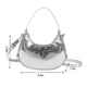 thumbnail image 5 of Bolso bandolera con patrón de cocodrilo Bolso de hombro de mujer de cuero PU para el trabajo (plata), 5 of 5