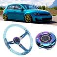 thumbnail image 4 of Acrylic Steering Wheel, 14in Diameter Compatible with Most Standard Wheel Adapters, Smooth Texture, Stylish and Luxurious Design, Strong Repairability, for Car Racing ATV Kart UTV,, 4 of 7