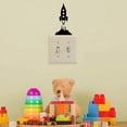 thumbnail image 3 of Vinyl Wall Art Decal - Little Rocket Ship - 6" x 3" - Cool Decor For Light Switch Window Mirror Luggage Car Bumper Laptop Computer Home Bedroom Living Room Nursery Playroom Designs, 3 of 4