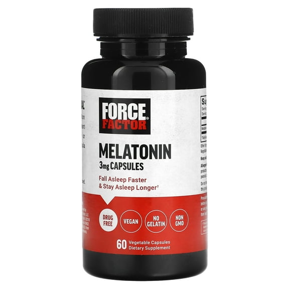 Force Factor Melatonin , 3 mg, 60 Vegetable Capsules