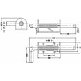 thumbnail image 2 of 2 Pcs Verrou de Porte, Loquets et Loquets de Porte à Ressort, pour Portes de Cabane, Portes, Serrures de Garage, 2 of 4