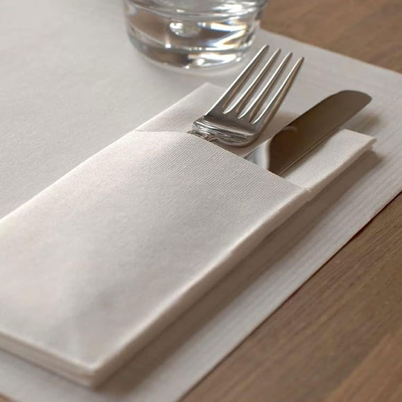 CIMAXIC 50Ud Servilletas De Papel Desechables Con Para Cubiertos Uso En Restaurante