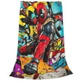thumbnail image 2 of Deadpool And Wolverine Throw Blanket - Fuzzy Blanket Super Soft Lightweight Bedding 40x30, 2 of 3