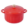 thumbnail image 4 of 304 Stainless Enamel Instant Noodle Bowl With Lid Double Layer Anti Scalding Binaural Design Student Dormitory Rice Bowl Portable Fast Cup, 4 of 9