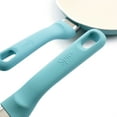 thumbnail image 5 of Spice by Tia Mowry Savory Saffron 2 Piece Ceramic Nonstick Aluminum Frying Pan Set in Mint, 5 of 6