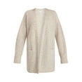thumbnail image 6 of Time and Tru Women's Open Front Cardigan Sweater with Long Sleeves, Sizes XS-XXXL, 6 of 6