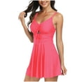 thumbnail image 1 of LSLJS New Women's Solid Color Sports Quick Drying Large Skirt Bikini Swimsuit, Plus Size Swimsuit, 1 of 8