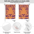 thumbnail image 5 of ZNDUO Orange Tiger Purple Stripes Pattern Garden Flag, 28"x40" Double Sided Polyester Flag for Garden Farmhouse Patio Home Decor, 5 of 8