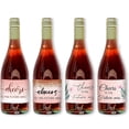 thumbnail image 1 of 40 etiquetas para botellas de vino de 4 estilos con purpurina, minietiquetas para botellas de champán, etiquetas para vino con purpurina de oro rosa, etiquetas adhesivas para regalos de fiesta, 1 of 8
