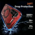 thumbnail image 4 of Allytechgroup Slim Case for Samsung Galaxy A16 5G with Stand, Compatible with Magsafe Built-in  Kickstand Rugged Heavy Duty Durable Cover Case Shockproof Magnetic Protective for Women Men, Red, 4 of 7