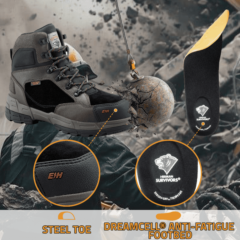 Herman Survivors Men's Zephyr Electrical Hazard 6 in Steel Toe