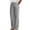 Black, variant on Timegard Lounge Pants for Women Elastic Waist Button Striped Trousers Fall Casual Lightweight Pants