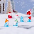 thumbnail image 2 of 10 minifiguras de Papá Noel lindas, figuras de resina de dibujos animados, muñecos de nieve, figuras para la casa, decoración navideña DIY, 2 of 5