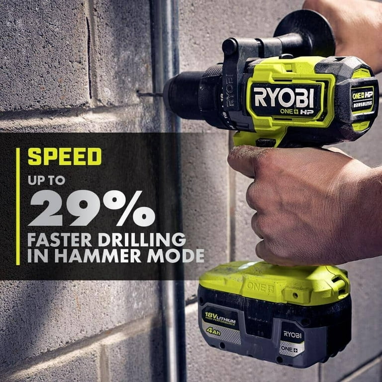 Ryobi one+ 2ah cordless combi drill with 2 batteries sale