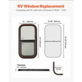 thumbnail image 2 of VEVOR Vertical RV Window 12" W x 24" H Tinted Sliding RV Window & Net Screen Trim Ring, 2 of 9