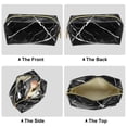 thumbnail image 5 of Unique Bargains Floral Makeup Bag Zipper Flower Cosmetic Pouch Black, 5 of 7