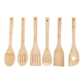 thumbnail image 1 of Kitchen Spatula Spoons Tools Bamboo Wood Kit New V5 M5X4, 1 of 8