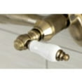 thumbnail image 4 of Kingston Brass KS512AB Two-Handle Wall Mount Bar Faucet, Antique Brass, 4 of 5