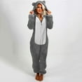 thumbnail image 4 of Tejiojio Unisex Adult Bear Sleepwear Onesie Winter Pocket Loose Funny Thicken Pajamas, 4 of 7