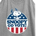thumbnail image 3 of Peanuts - Snoopy Go Vote - Women's Racerback Tank Top, 3 of 6