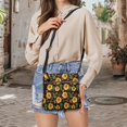 thumbnail image 5 of Kuiaobaty Sunflower Paw Leaf Print Crossbody Bag for Women, Lightweight Casual Vegan Leather Hobo Handbag Crossbody, Waterproof Shoulder Purse with Adjustable Strap for Travel, 5 of 7