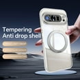thumbnail image 3 of Decase for Google Pixel 9 / 9 Pro Clear Case with Metal Stand Ring Holder, Ultra Thin Transparent Case for Google Pixel 9 / 9 Pro for Women Men,Shockproof Stand Cover with Lens Protector,White, 3 of 6