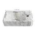 thumbnail image 5 of Jonathan Y Wall Mounted Rectangular Ceramic Mini Sink, Right-Side Faucet, 5 of 6