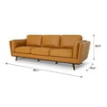 thumbnail image 3 of Selina Leather Cognac 3-Seater Sofa, 3 of 4