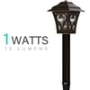 Malibu LED Low Voltage Landscape and Walkway light, Corded-Electric 1 Watt for Garden and Yard 8405-9112-01