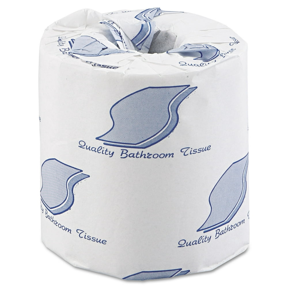 GEN Toilet Paper, Wrapped, 2-Ply, White, 500 Sheets/Roll, 96 Rolls ...