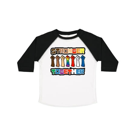 

Inktastic Stronger Together with Pride Large Gift Toddler Boy or Toddler Girl T-Shirt