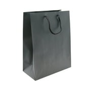 Black Matte Tote Luxury Bags, Reusable Sacks with Thick Top Handle for Better Grip, Great for Gifts, Party Favors, Goodies, Retail and More - Multiple Sizes! - (10, 30, 50, 100 Counts) - Creative Bag