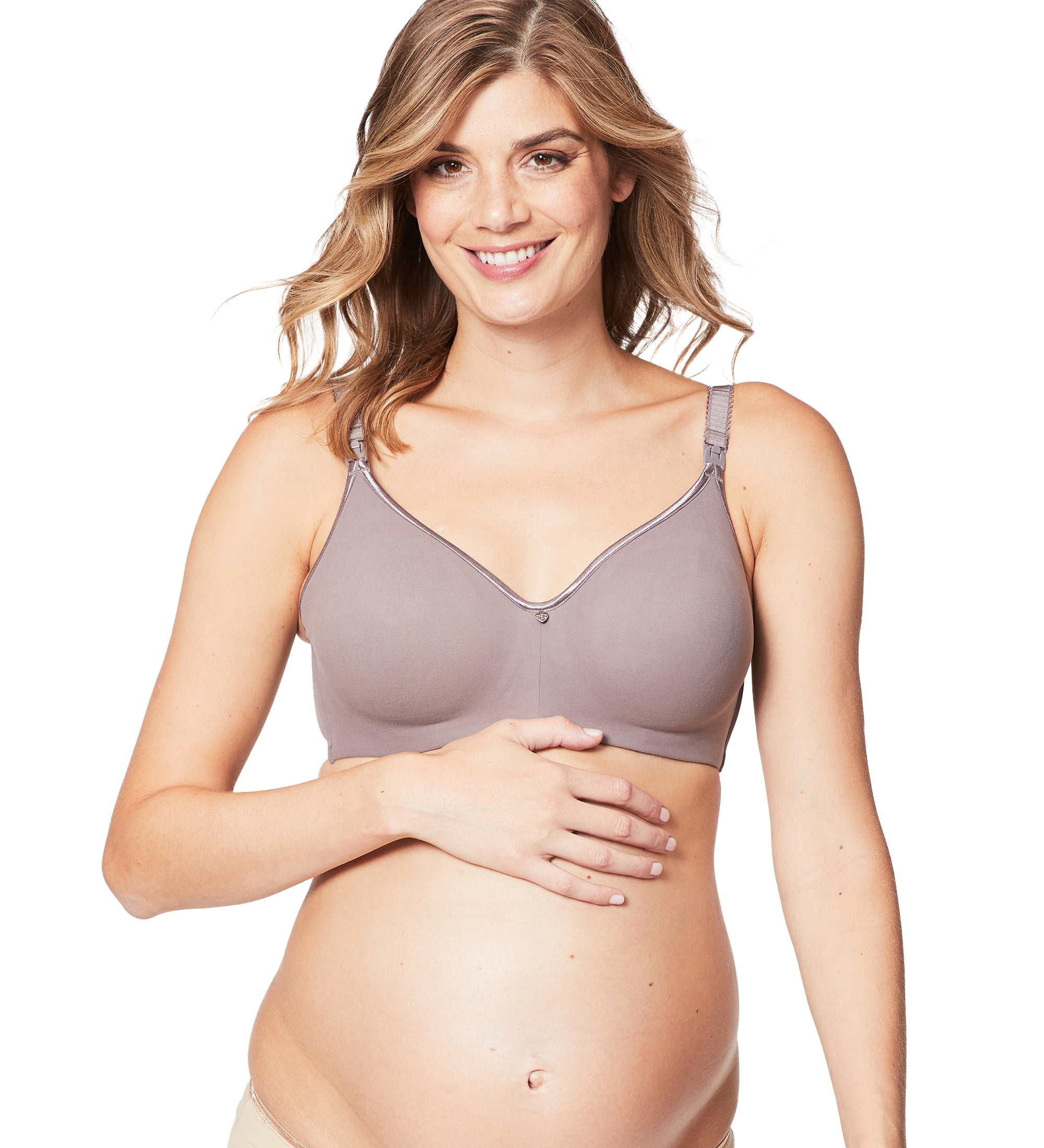 Cake Maternity Croissant Soft Wire Nursing Bra for Breastfeeding, Full Cup  Flexi Wire Supportive Maternity Bra, 34E UK/ 34F US, Mauve